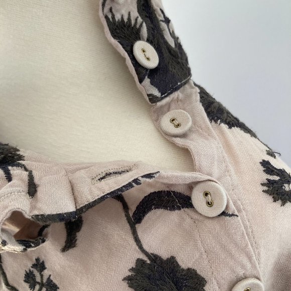 FREE PEOPLE Mirabella Embroidered Top, Petal Combo, XS - Picture 7 of 16